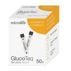 Microlife GlocoTeq Ταινίες Μέτρησης Γλυκόζης Αίματος 50τμχ