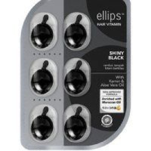 Ellips Shiny Black Αμπούλες Μαλλιών Ενδυνάμωσης8x1ml