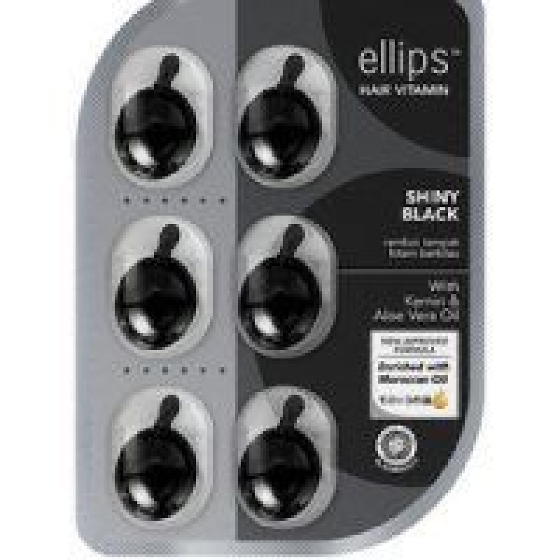 Ellips Shiny Black Αμπούλες Μαλλιών Ενδυνάμωσης8x1ml