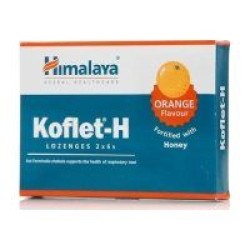 Himalaya Wellness Koflet-H Παστίλιες με γεύση Πορτοκάλι για το Βήχα και τον Πονόλαιμο 12τμχ