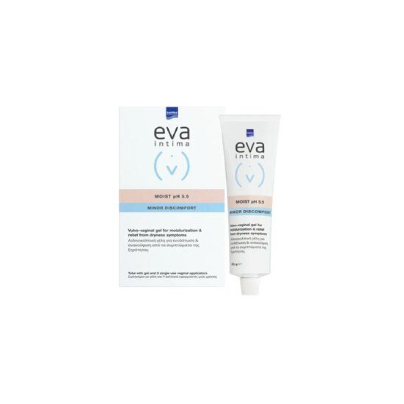 Intermed Eva Moist 1 Σωληνάριο με Γέλη & 9 Kολπικοί Eφαρμοστές