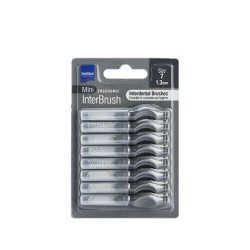 Intermed Ergonomic Mini Μεσοδόντια Βουρτσάκια με Λαβή 1.3mm Γκρί 8τμχ