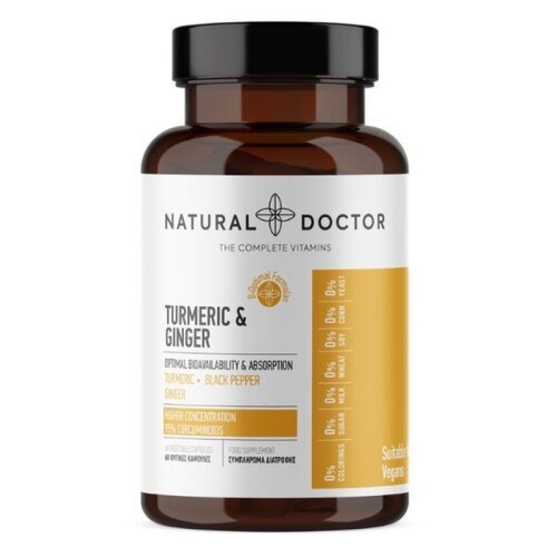 Natural Doctor Turmeric & Ginger 60 κάψουλες
