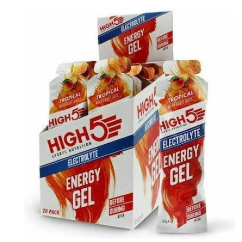 High5 Electrolyte Energy Gel με Γεύση Tropical 20x60gr