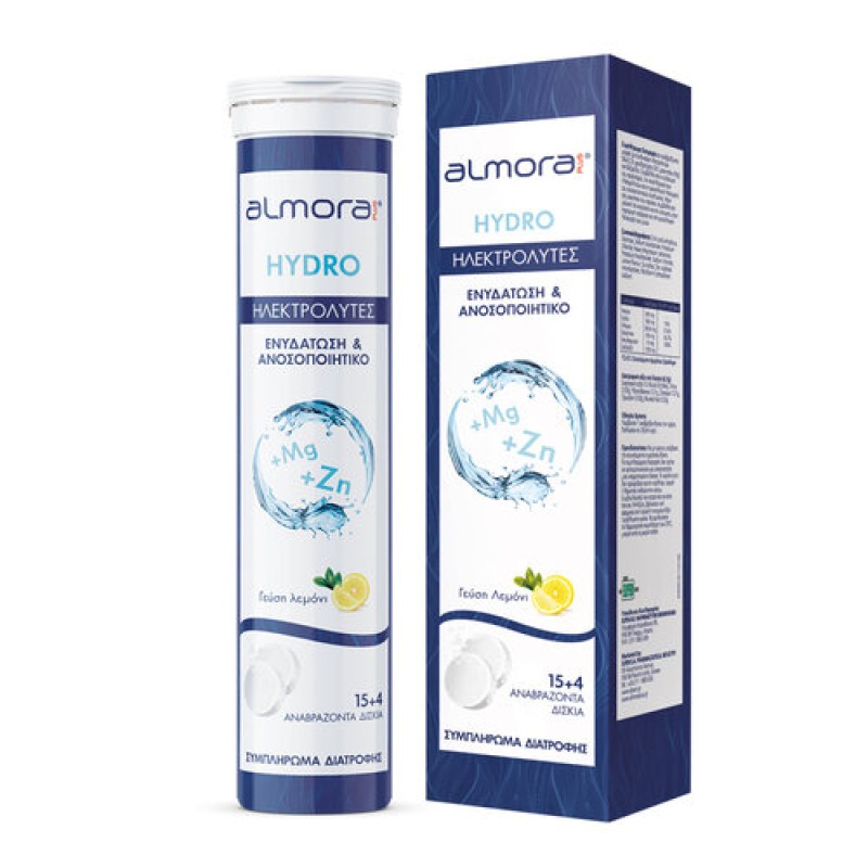 Almora Hydro με Γεύση Λεμόνι 19 αναβράζοντα δισκία Almora Hydro με Γεύση Λεμόνι 19 αναβράζοντα δισκία