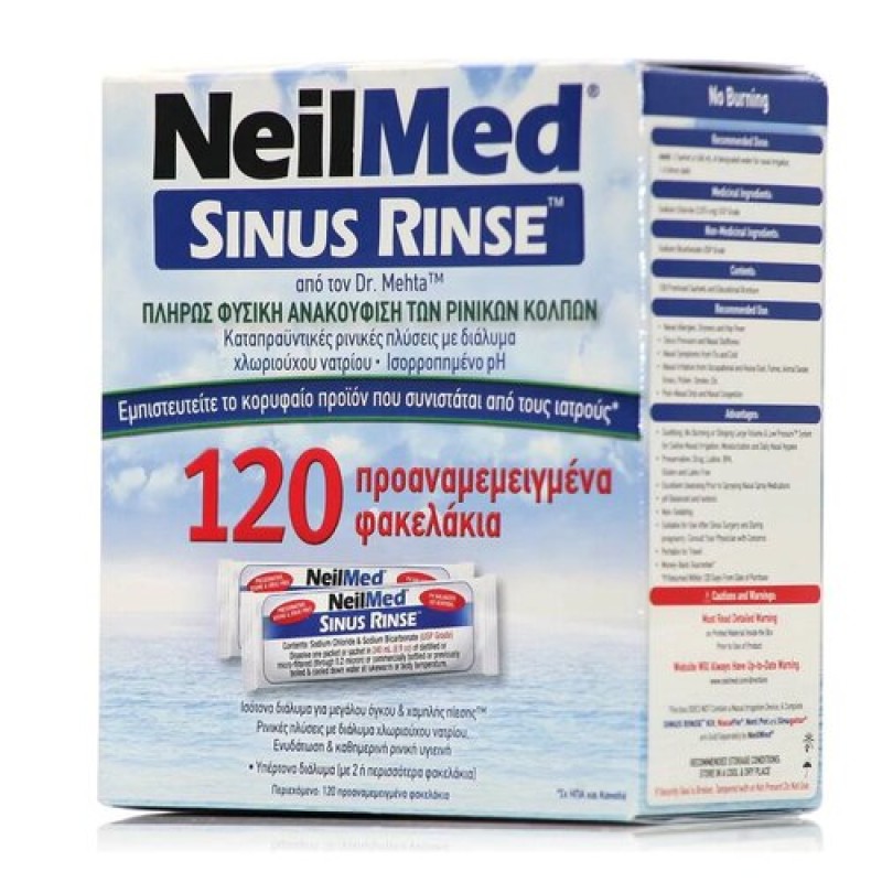 NeilMed Sinus Rinse Ανταλλακτικά, 120 φακελάκια