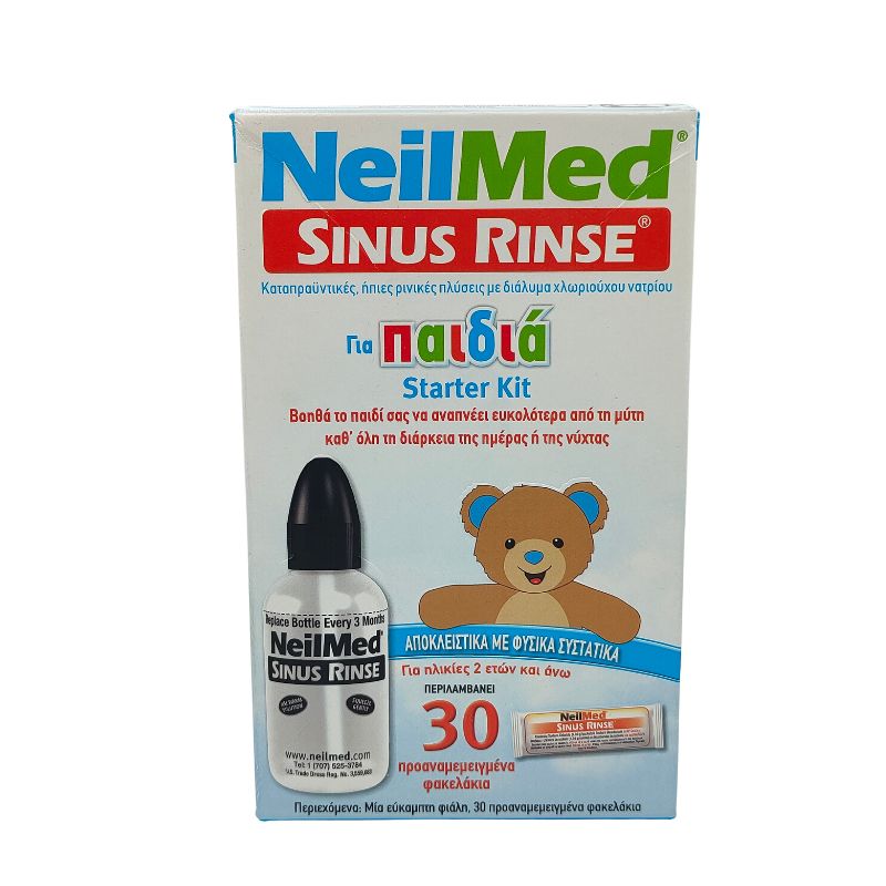 NeilMed Sinus Rinse Kids Starter Kit Σύστημα Ρινικών Πλύσεων για Παιδιά 30τμχ