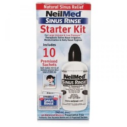 NeilMed Sinus Rinse Σύστημα Ρινικών Πλύσεων για Ενήλικες Συσκευή + 10 Φακελάκια