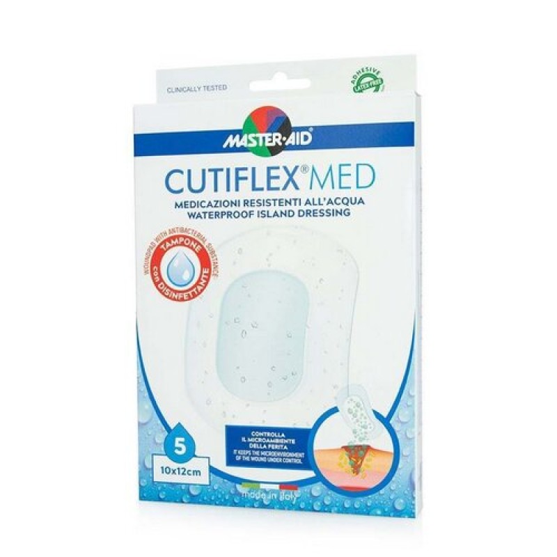 Master Aid Αδιάβροχα Αυτοκόλλητα Επιθέματα Cutiflex 12x10cm 5τμχ