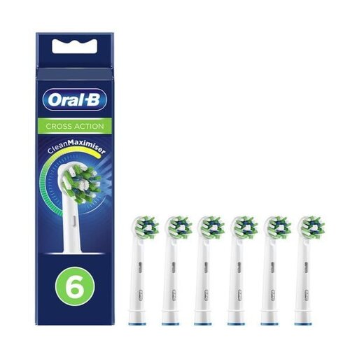 Oral-B Cross Action CleanMaximizer XL Pack Ανταλλακτικές Κεφαλές για Ηλεκτρική Οδοντόβουρτσα, 6τεμ