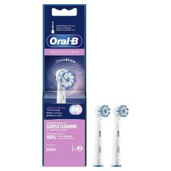 Oral-B Sensitive Clean Clean&Care Ανταλλακτικές Κεφαλές για Ηλεκτρική Οδοντόβουρτσα 2τμχ
