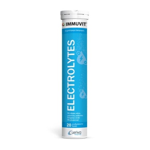 Leriva Immuvit Electrolytes Λεμόνι 20 αναβράζοντα δισκία