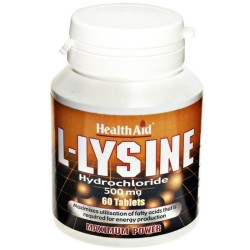Health Aid L–Lysine Λυσίνη 500mg 60tabs