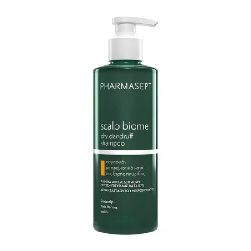 Pharmasept Scalp Biome Dry Dandruff Shampoo, Σαμπουάν Αντιμετώπισης Της Ξηρής Πιτυρίδας 400ml Pharmasept Scalp Biome Dry Dandruff Shampoo, Σαμπουάν Αντιμετώπισης Της Ξηρής Πιτυρίδας 400ml