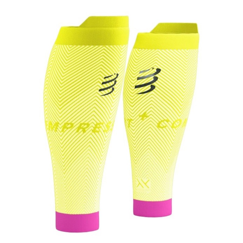 Compressport R2 Oxygen , Συμπιεστικό Γάμπας , Safe Yellow - Neon Pink Compressport R2 Oxygen , Συμπιεστικό Γάμπας , Safe Yellow - Neon Pink