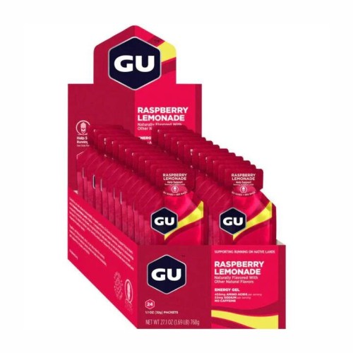 GU Energy Gel με Γεύση Raspberry Lemonade 24x32gr