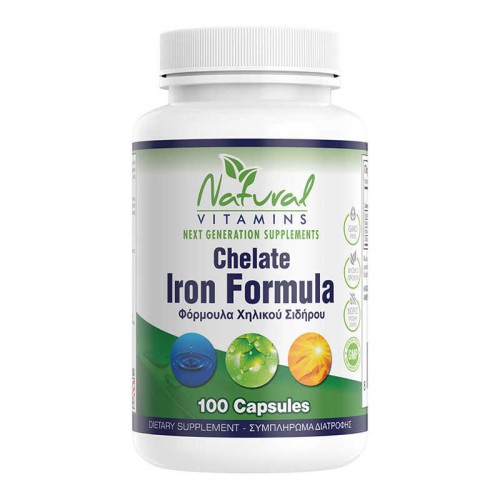 Natural Vitamins Vegan Chelate Iron Formula 100 caps