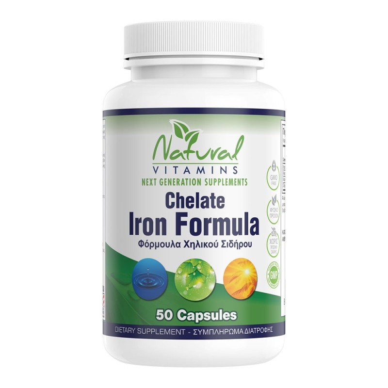 Natural Vitamins Chelate Iron Formula 50 κάψουλες