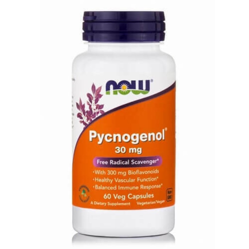 Now Foods Pycnogenol 30mg 60 φυτικές κάψουλες