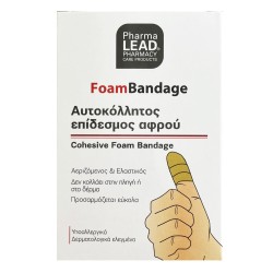 PharmaLead Cohesive Foam Bandage 6cmx1m (Αυτοκόλλητος Επίδεσμος Αφρού Μπέζ)