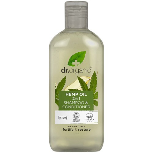 Dr. Organic Hemp Oil Shampoo & Conditioner Σαμπουάν & Μαλακτική Κρέμα Μαλλιών με Έλαιο Κάνναβης 265ml