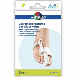 Master Aid Hallus Valgus Night Splint One Size (EU 36-43), 2 Τεμάχια