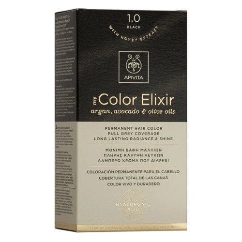 Apivita My Color Elixir Βαφή Μαλλιών 1.0 Φυσικό Μαύρο