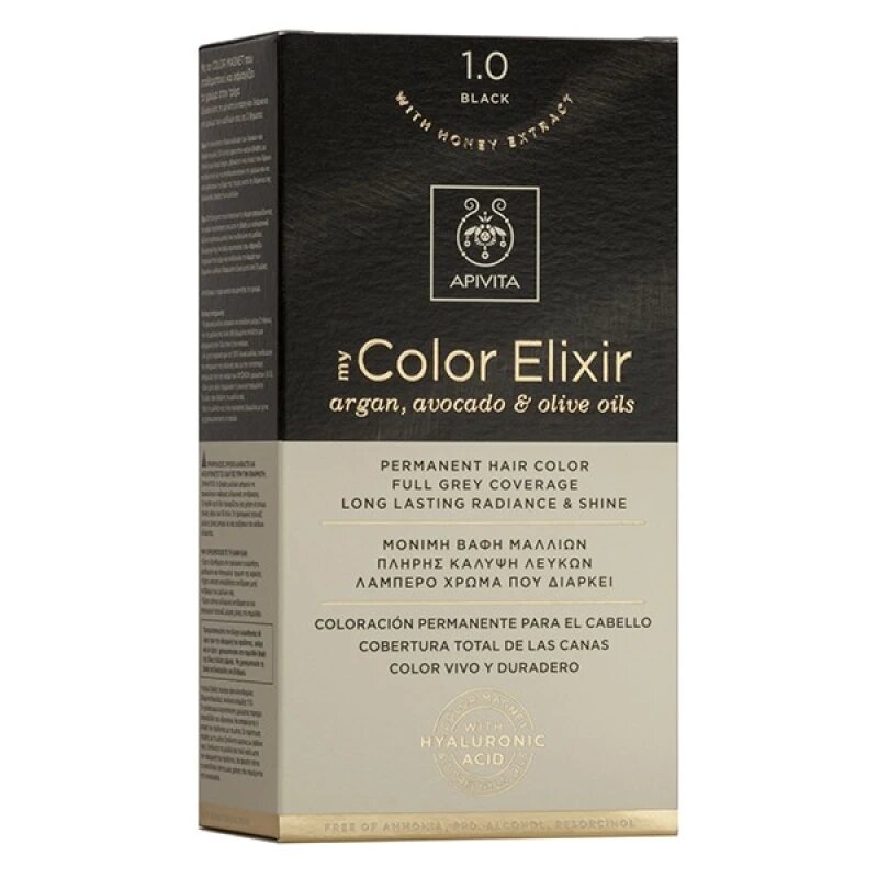 Apivita My Color Elixir Βαφή Μαλλιών 1.0 Φυσικό Μαύρο