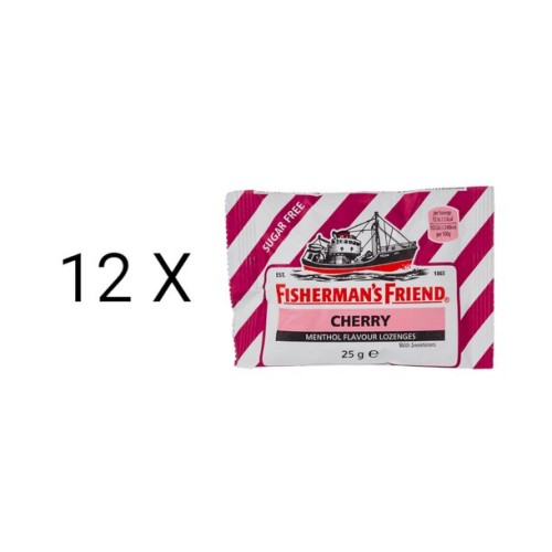 Fisherman's Friend Cherry Καραμέλες 12x25gr