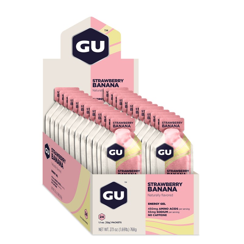 GU Energy Gel Strawberry Banana 24 x 32gr GU Energy Gel Strawberry Banana 24 x 32gr