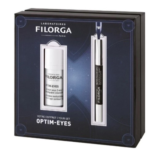 Filorga PROMO Optim Eyes 3 σε 1 Κρέμα Ματιών 15ml - ΔΩΡΟ Nutri Filler Plumping Ενυδατικό Lip Balm 4gr