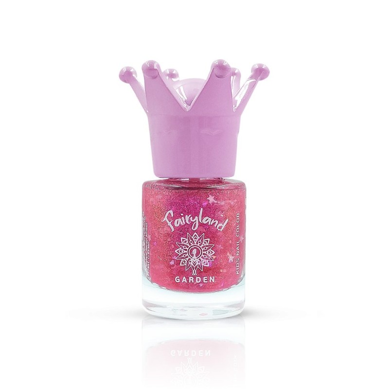 Garden Fairyland Nail Polish Glitter Pink Rosy 1 Garden Fairyland Nail Polish Glitter Pink Rosy 1