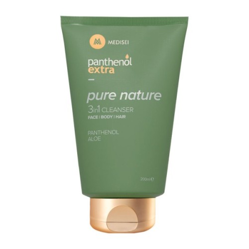 Panthenol Extra Pure Nature 3in1 Cleanser Αφρόλουτρο & Σαμπουάν (200ml)