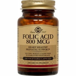 Solgar Folic Acid 800mg tabs 100s