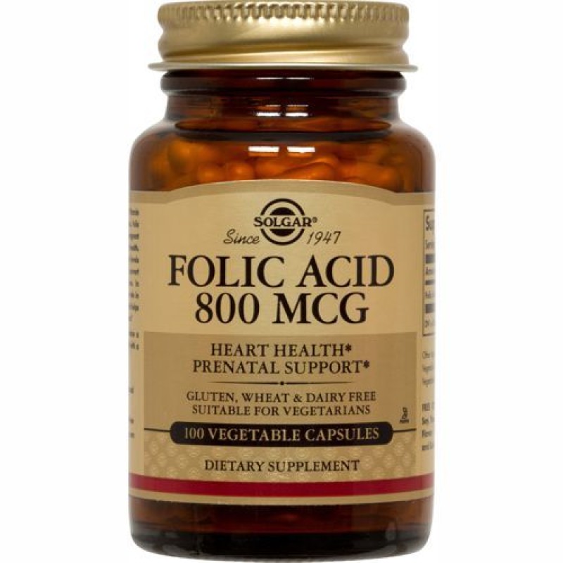 Solgar Folic Acid 800mg tabs 100s Solgar Folic Acid 800mg tabs 100s