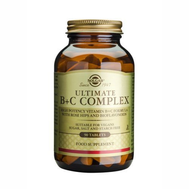 Solgar Ultimate B+C Complex Stress Formula tabs 90s Solgar Ultimate B+C Complex Stress Formula tabs 90s