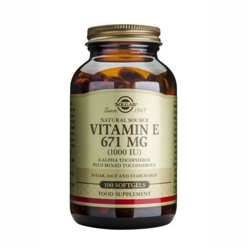 Solgar E 1000IU softgels 100s Solgar E 1000IU softgels 100s