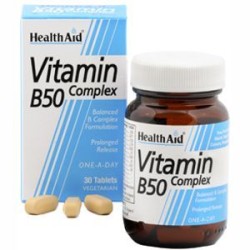 Health Aid Vitamin B50 Complex veg.tabs 30s