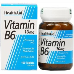 Health Aid Vitamin B6 100mg veg.tabs 90s