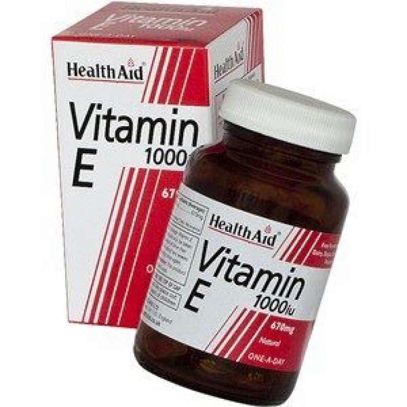 Health Aid Vitamin E 1000 I.U. 670mg capsules 30s Health Aid Vitamin E 1000 I.U. 670mg capsules 30s