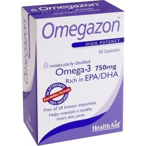 Health Aid Omegazon Omega 3 750mg capsules 60s