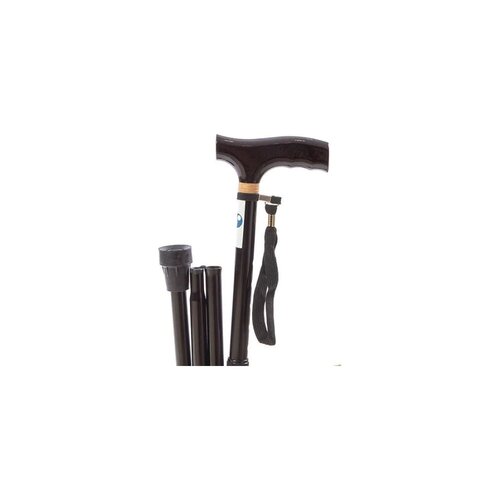 Μπαστούνι Ρυθμιζόμενο - Σπαστό (Μεταλλικό) Μαύρο