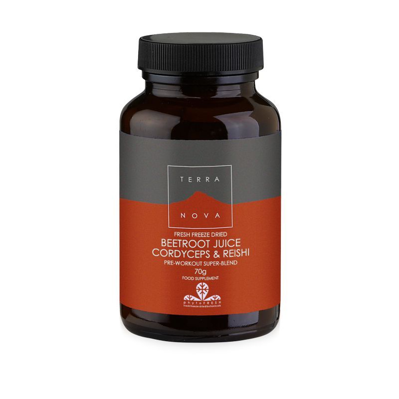 TERRANOVA Beetroot juice Cordyceps & Reishi 70gr TERRANOVA Beetroot juice Cordyceps & Reishi 70gr