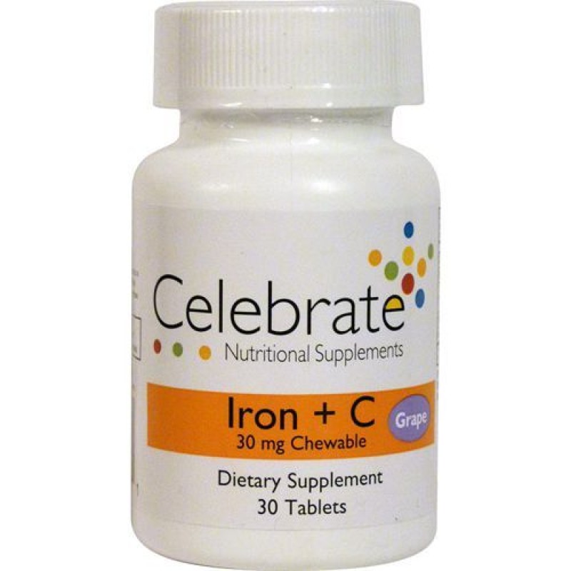 Celebrate Iron + C 30 μασώμενα δισκία Celebrate Iron + C 30 μασώμενα δισκία