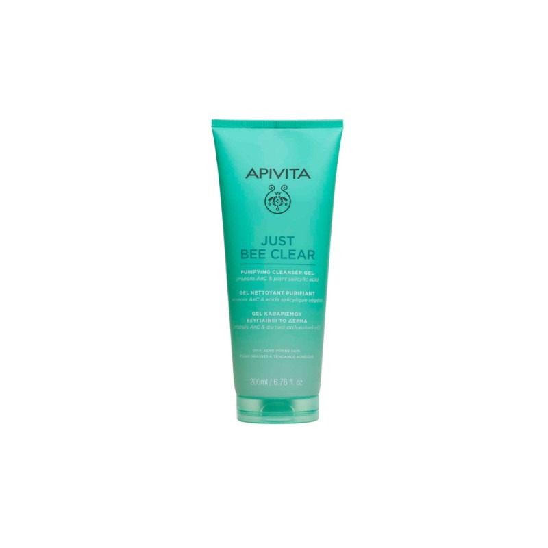Apivita Gel Καθαρισμού Just Bee Clear για Λιπαρές Επιδερμίδες 200ml