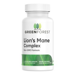 Green Forest Lion's Mane Complex Συμπλήρωμα Διατροφής Για Βελτίωση Της Μνήμης & Της Συγκέντρωσης 60 Κάψουλες