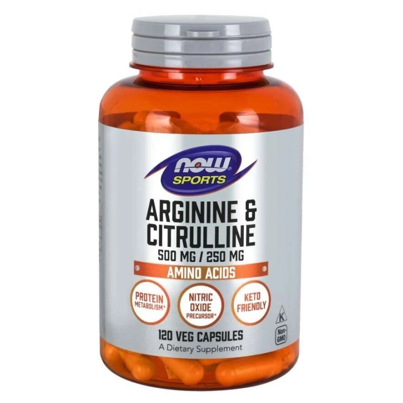 Now Arginine & Citruline 500/250mg 120caps