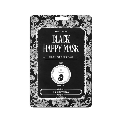 KOCOSTAR Black Happy Mask,Μάσκα καθαρισμού με άνθρακα,1 τεμ.