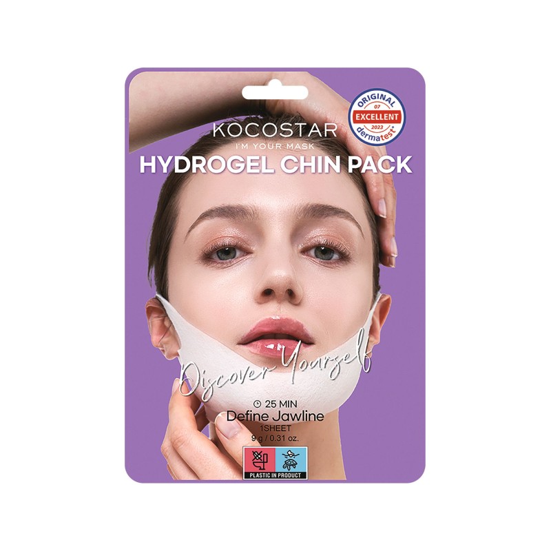 KOCOSTAR Hydrogel Chin Mask,Επίθεμα σύσφιξης για το πιγούνι,1 τεμ. KOCOSTAR Hydrogel Chin Mask,Επίθεμα σύσφιξης για το πιγούνι,1 τεμ.