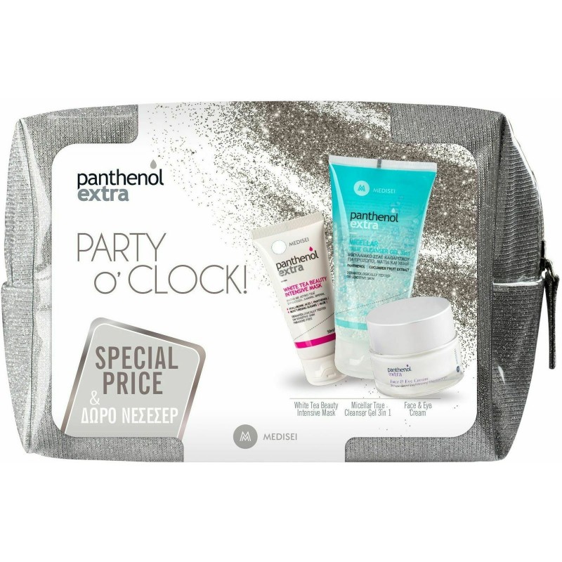 Panthenol Extra Party O'Clock Silver Σετ Περιποίησης με Κρέμα Προσώπου,Special Price & Δώρο Νεσεσέρ